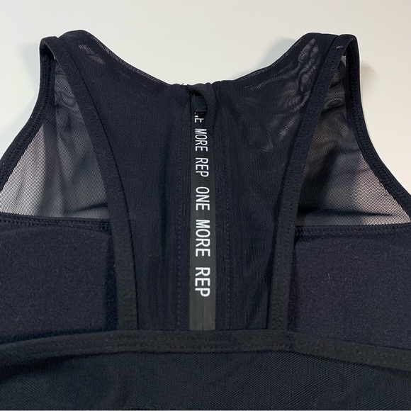 Zyia black all star sports bra with mesh high neck - Picture 10 of 15